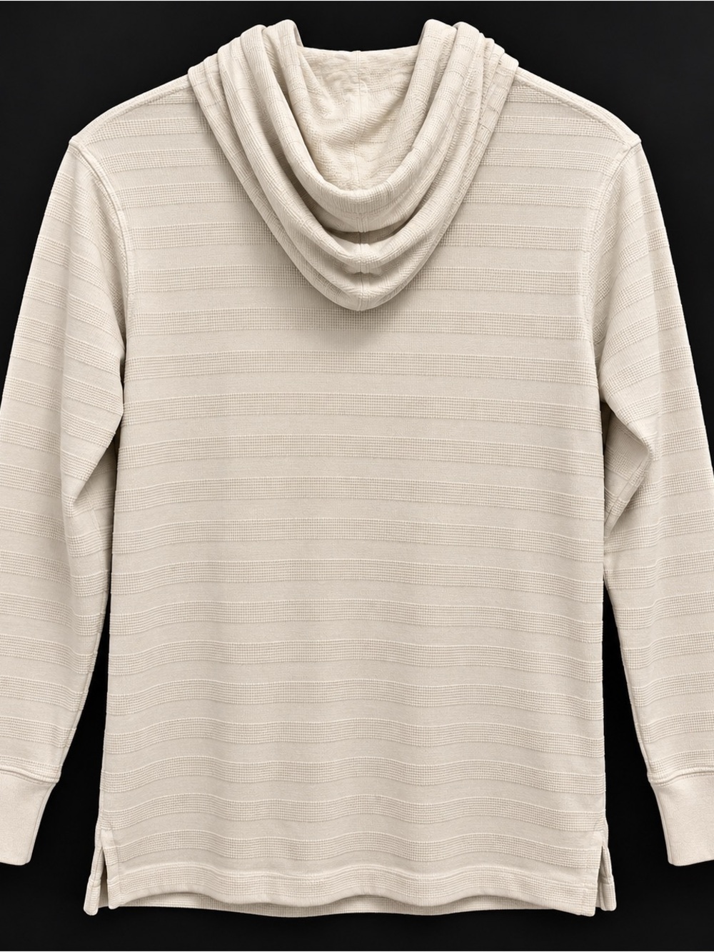NWT Nautica Big & Tall 3XL Natural Waffle Knit Pullover Hoodie MSRP 89.50 - Picture 3 of 5